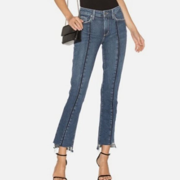 PAIGE Denim - Paige Denim Jeans Julia Model Front Seam size 25 Skinny Jeans Raw Hem Pristine